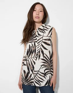 blousetop - Print all-over - wit