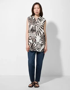 blousetop - Print all-over - wit