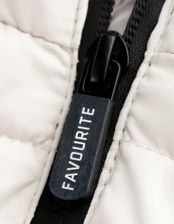 Bodywarmer - Afneembare capuchon - wit