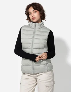 Bodywarmer - Opstaande kraag - donkergroen
