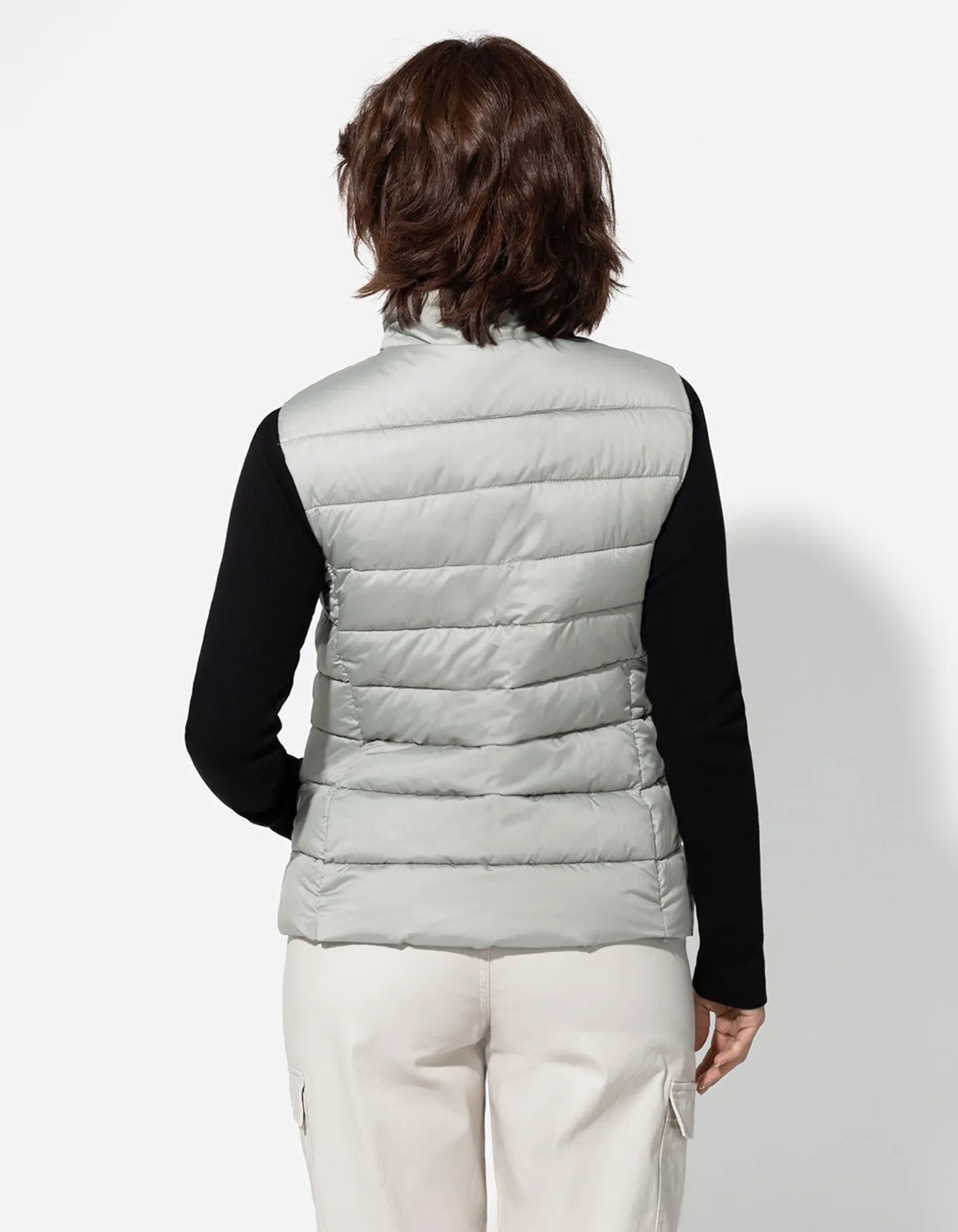 Bodywarmer - Opstaande kraag - donkergroen