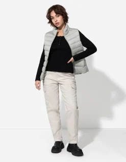 Bodywarmer - Opstaande kraag - donkergroen