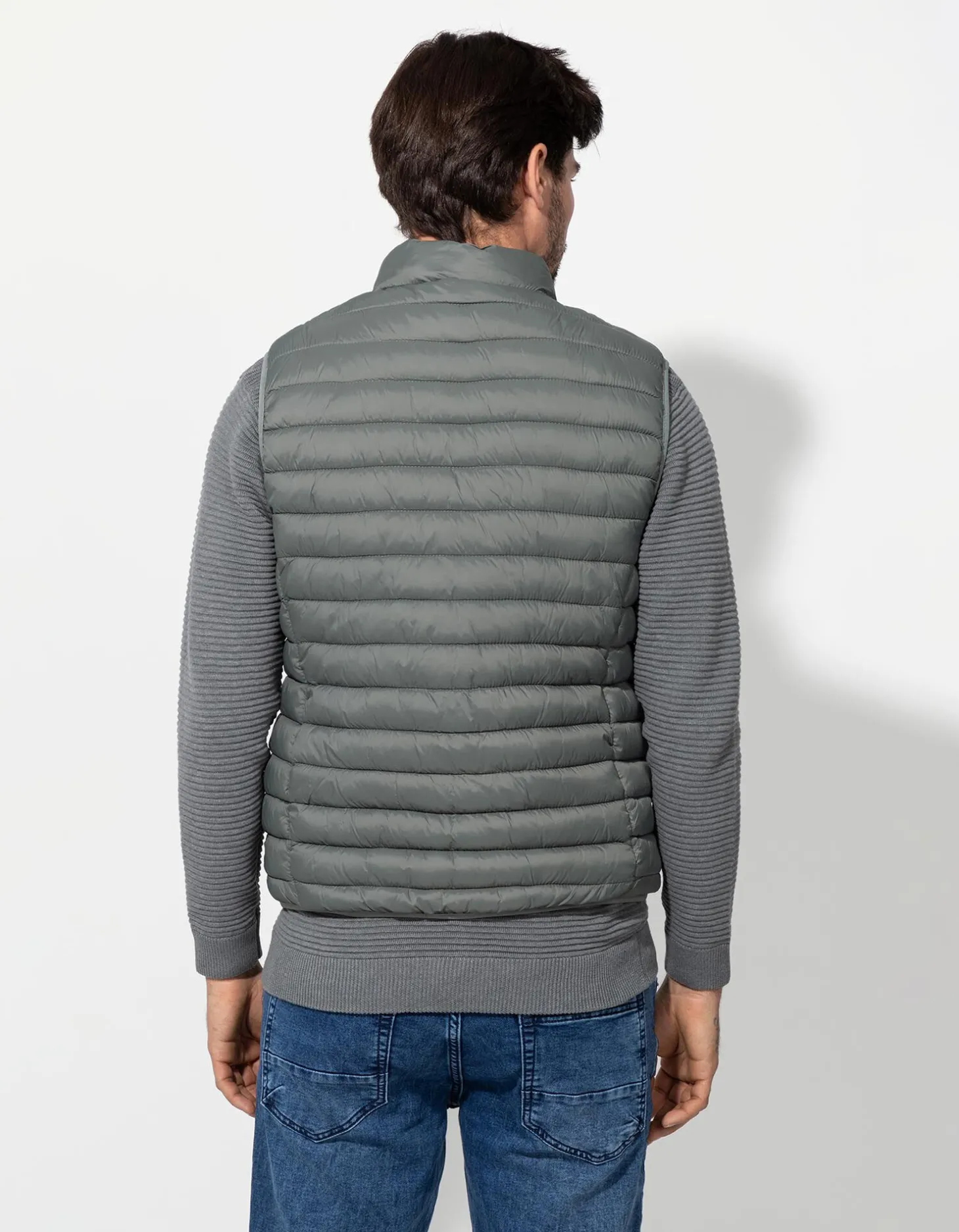Bodywarmer - Steekzakken - donkergroen