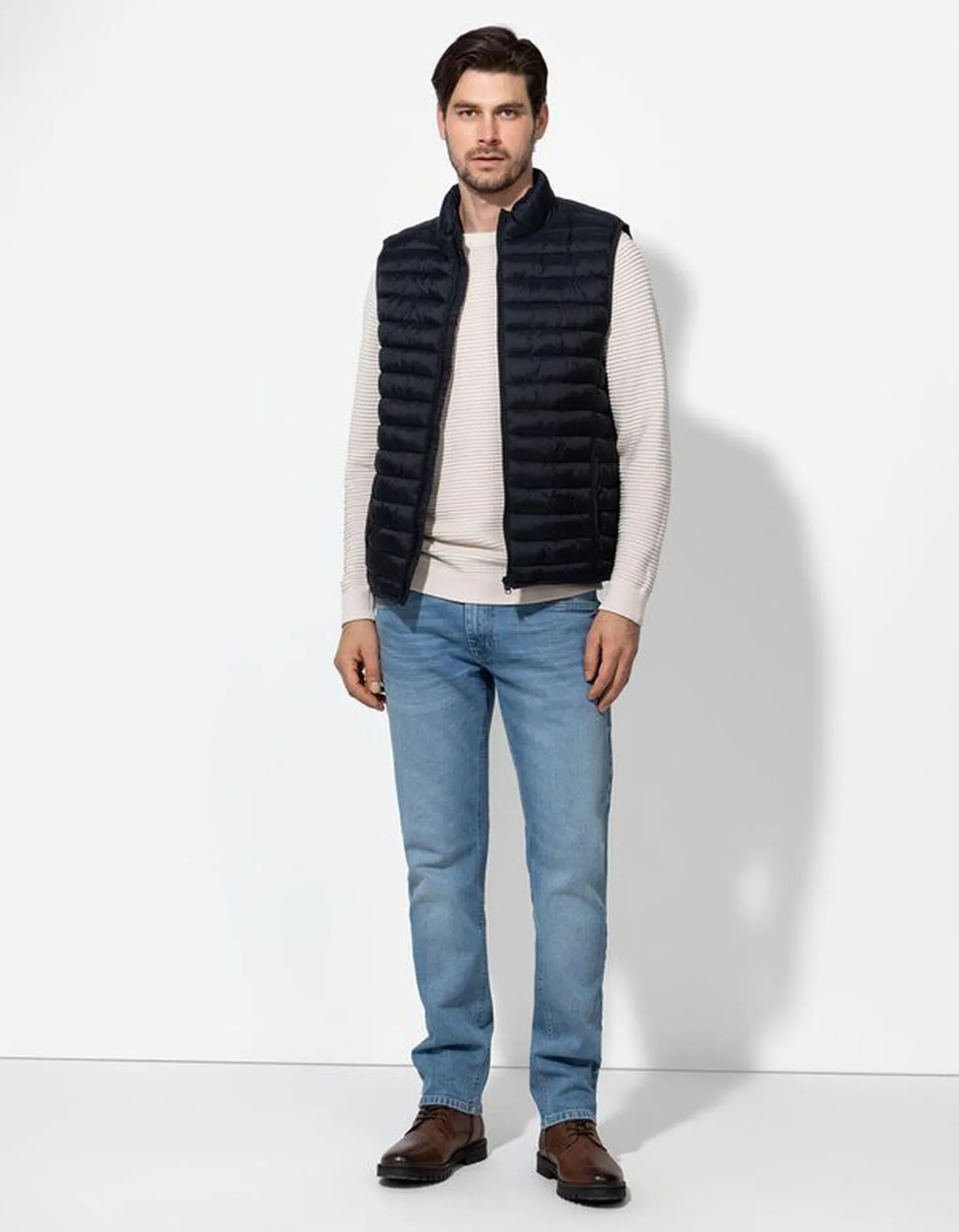 Bodywarmer - Steekzakken - donkerblauw