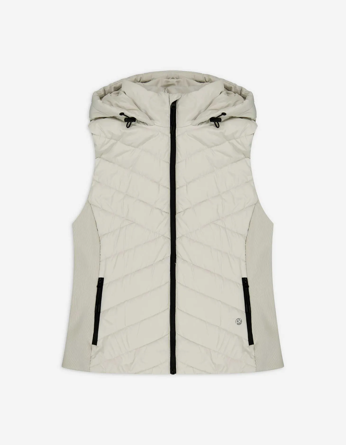 Bodywarmer - Stiknaden - lichtgroen