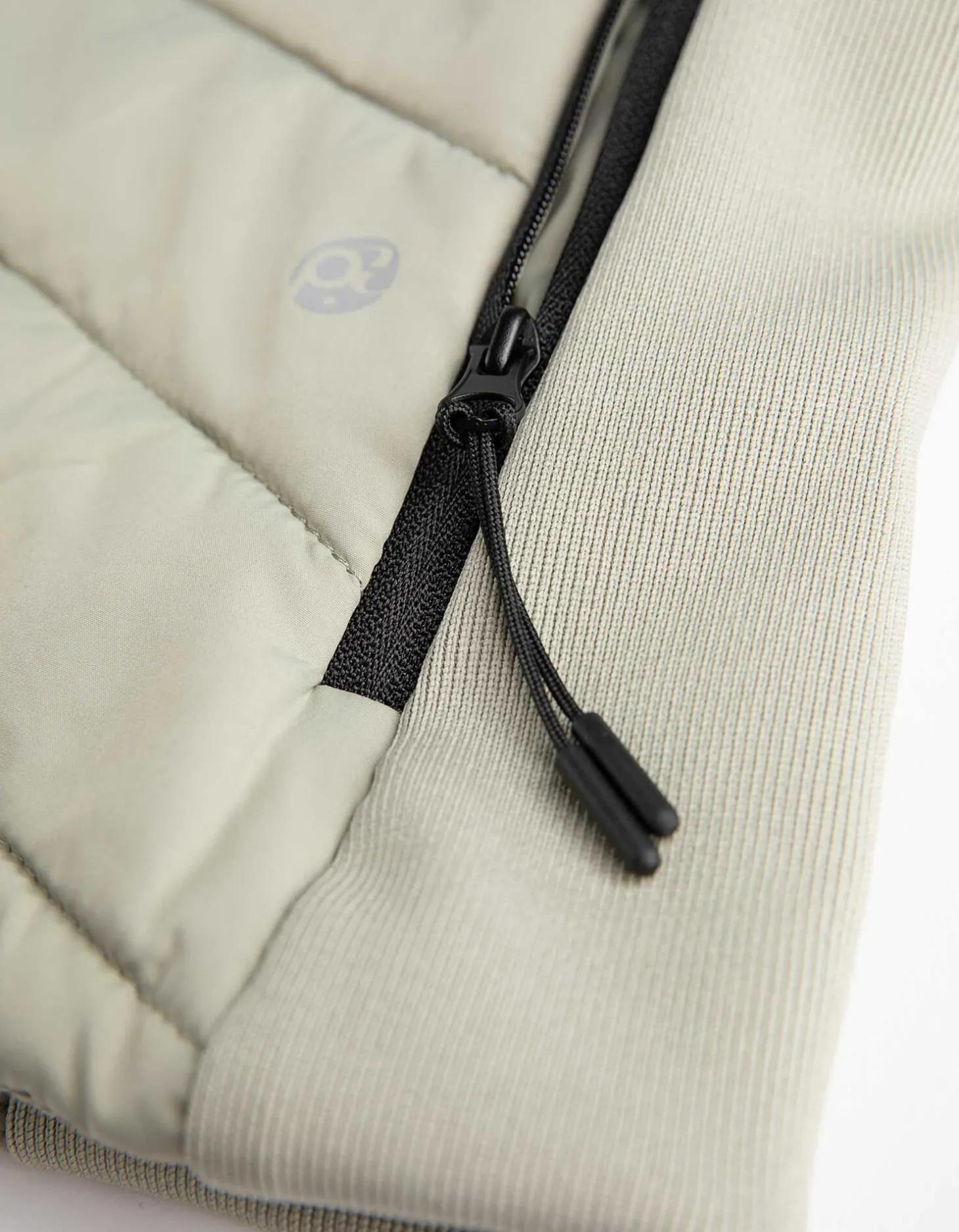 Bodywarmer - Stiknaden - lichtgroen