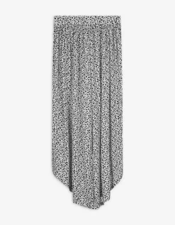 Broek - Bloemenmotief - wit