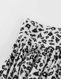 Broek - Bloemenmotief - wit