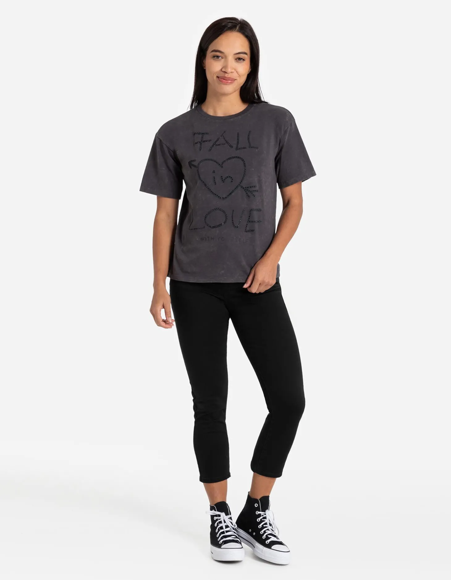 7/8-broek - Katoenmix - zwart