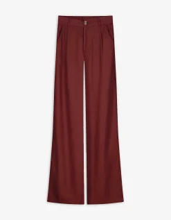 Broek - Linnenmix - donkerbruin