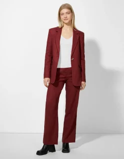 Broek - Linnenmix - donkerbruin