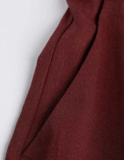 Broek - Linnenmix - donkerbruin
