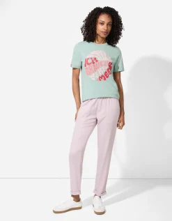 Broek - Linnenmix - roze