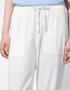 Broek - Linnenmix - wit