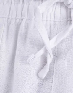 Broek - Linnenmix - wit
