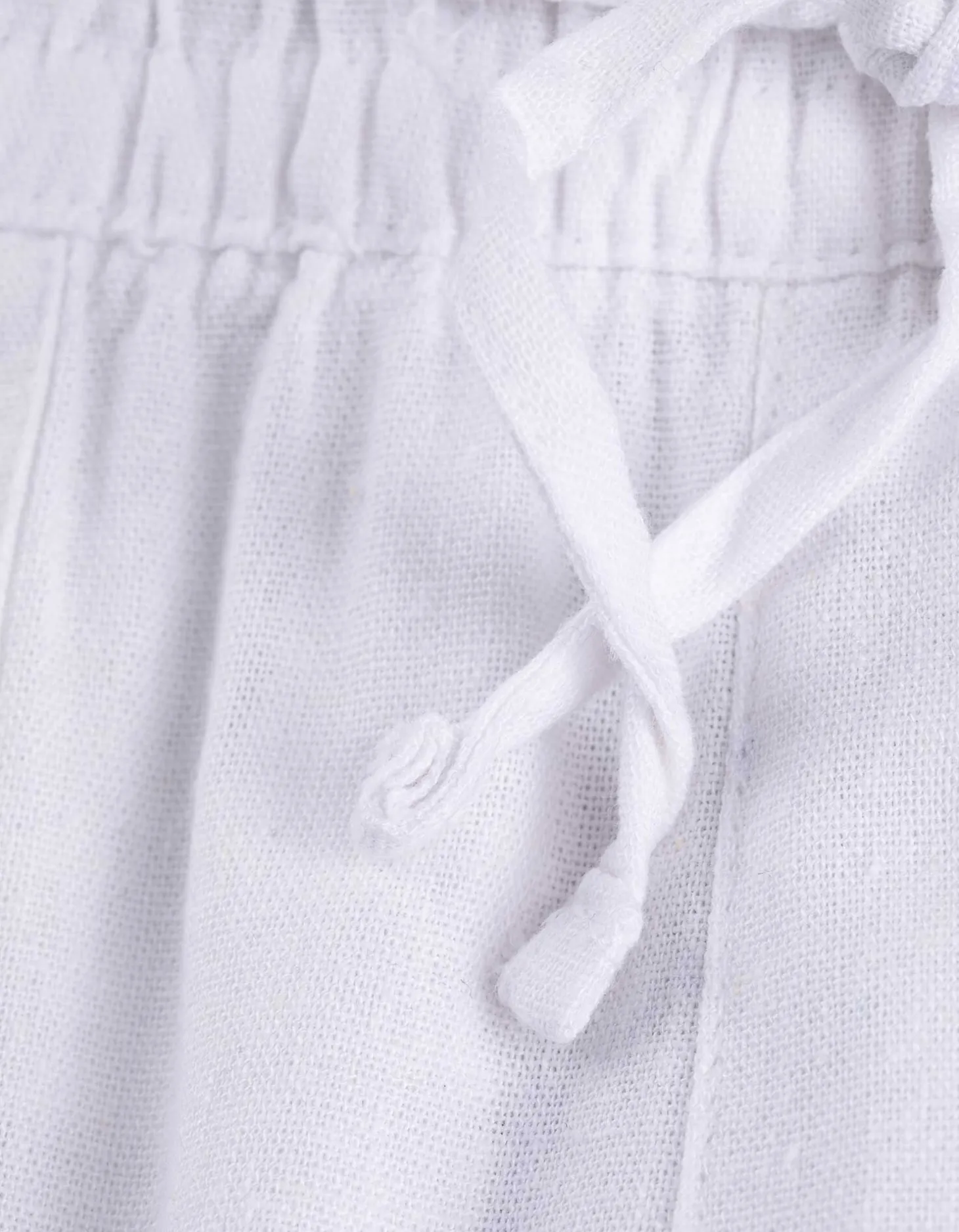 Broek - Linnenmix - wit