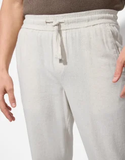 Broek - Linnenmix - wit