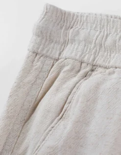 Broek - Linnenmix - wit