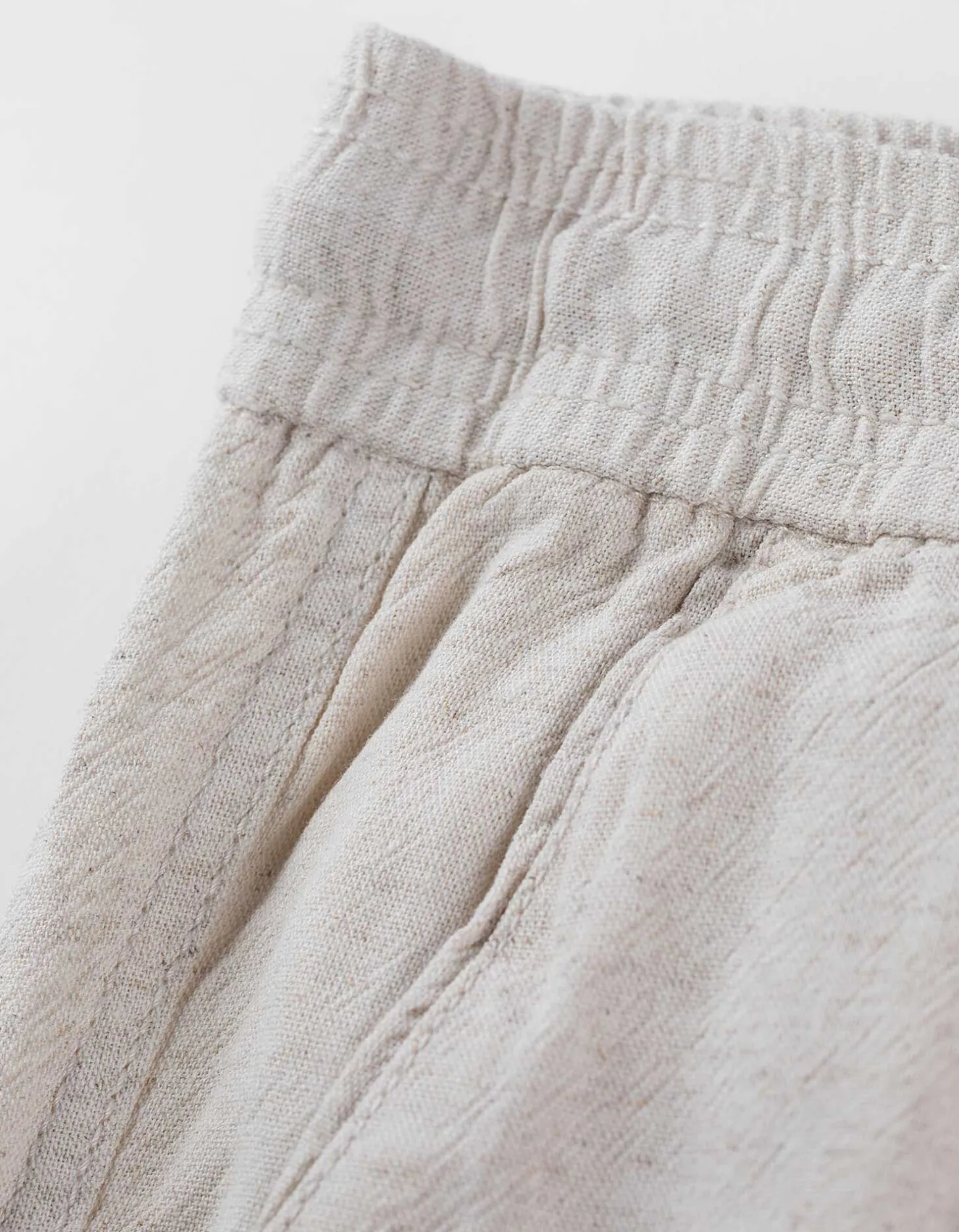 Broek - Linnenmix - wit