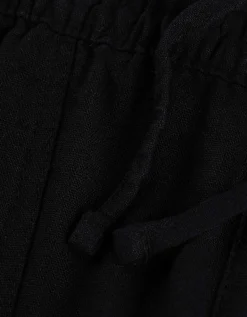Broek - Linnenmix - zwart