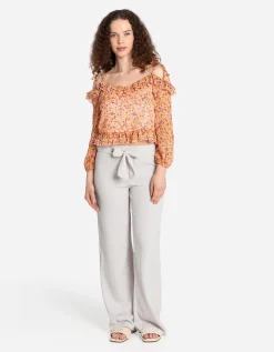 Broek - Met stretch - wit