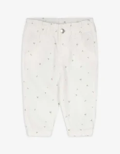 Broek - Motief all-over - wit