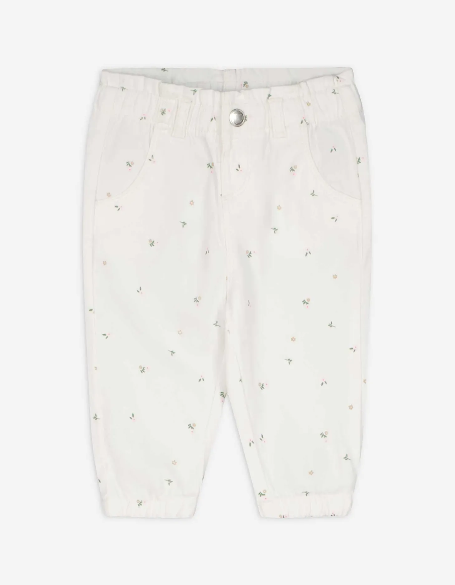 Broek - Motief all-over - wit