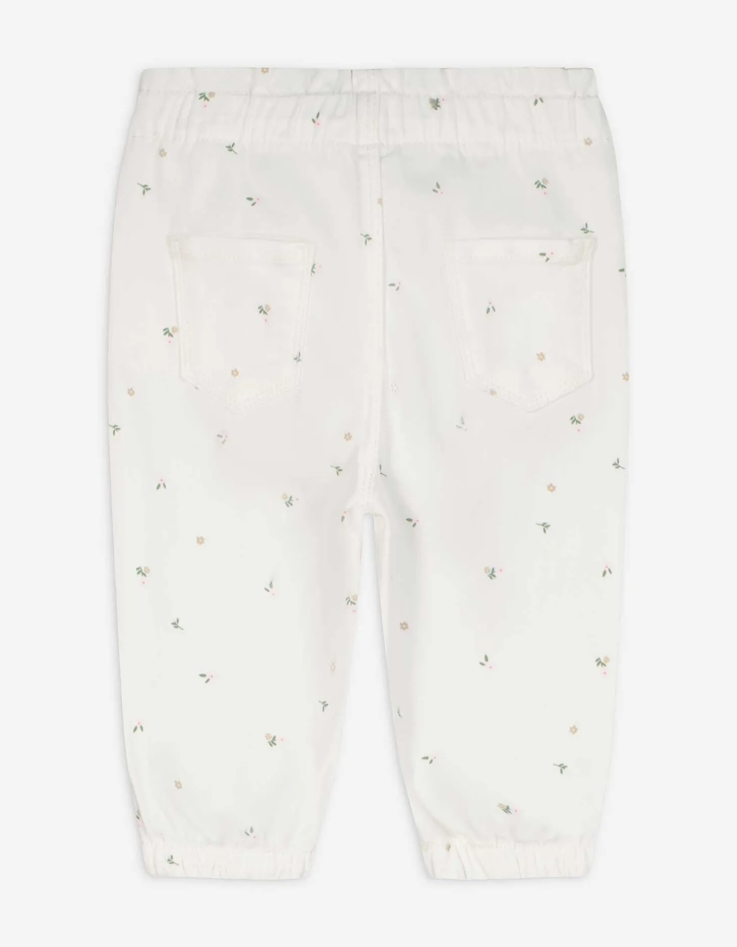 Broek - Motief all-over - wit