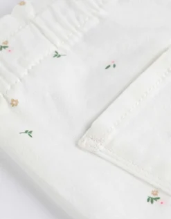 Broek - Motief all-over - wit