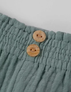Broek - Mousseline - turkoois