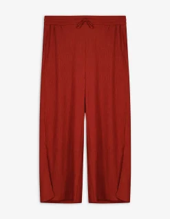 Broek - Normale lengte - donkerrood