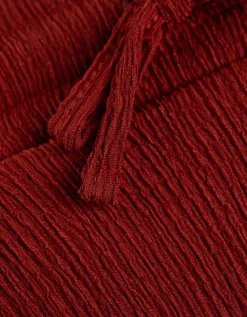 Broek - Normale lengte - donkerrood