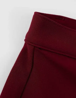 Broek - Plooi - donkerrood