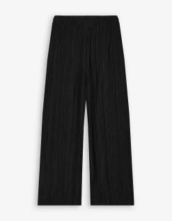 Broek - Plooien - zwart