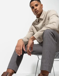 Broek - Regular fit - donkergrijs
