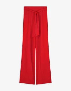 Broek - Strikceintuur - rood