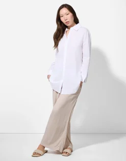 Broek - Wide fit - beige