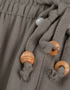 Broek - Wide fit - donkergroen