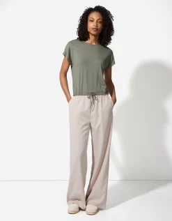 Broek - Wide fit - lichtgrijs
