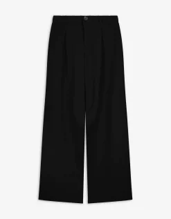 Broek - Wide fit - zwart