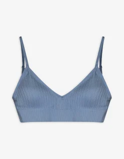 Bustier - Geribd - lichtblauw