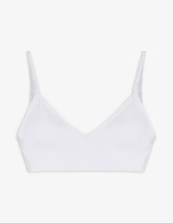 Bustier - Geribd - wit