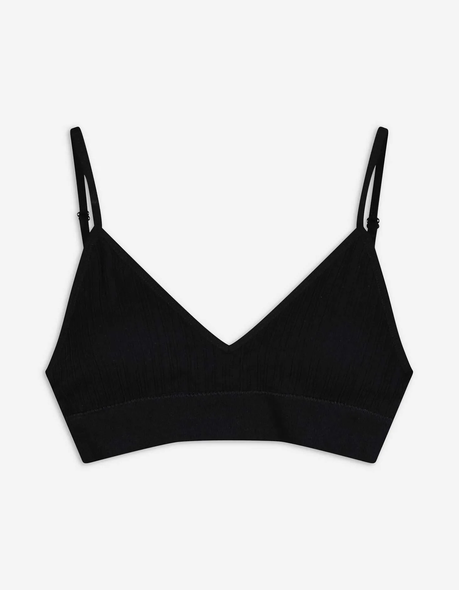 Bustier - Geribd - zwart