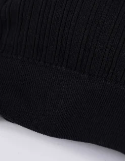 Bustier - Geribd - zwart