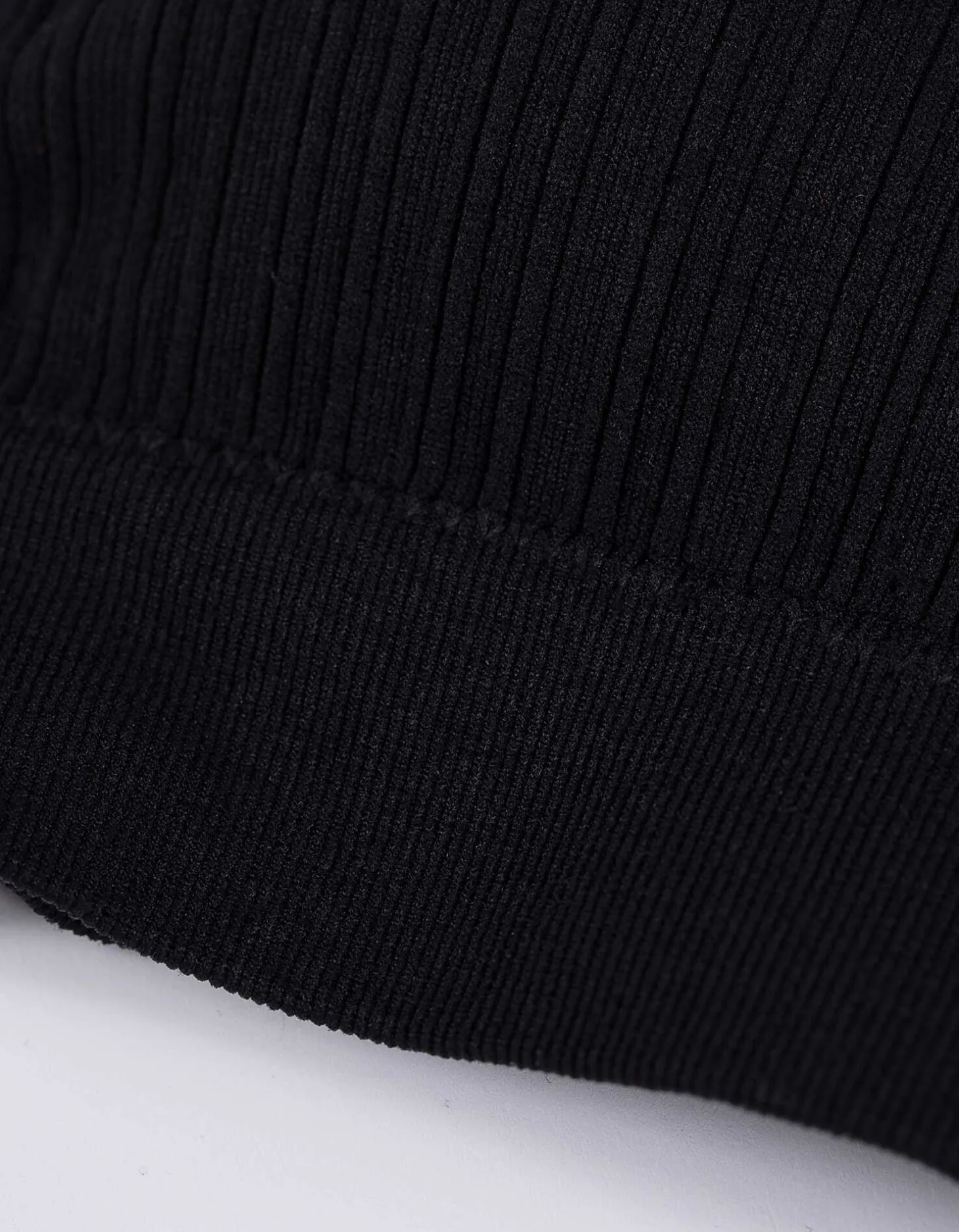 Bustier - Geribd - zwart