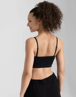 Bustier - grotendeels naadloos - zwart