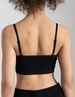 Bustier - grotendeels naadloos - zwart