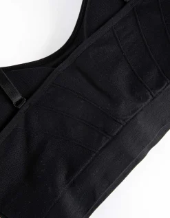 Bustier - grotendeels naadloos - zwart