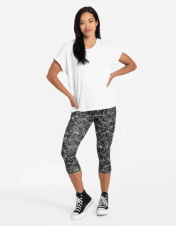 Capri broek - 3/4 lengte - zwart
