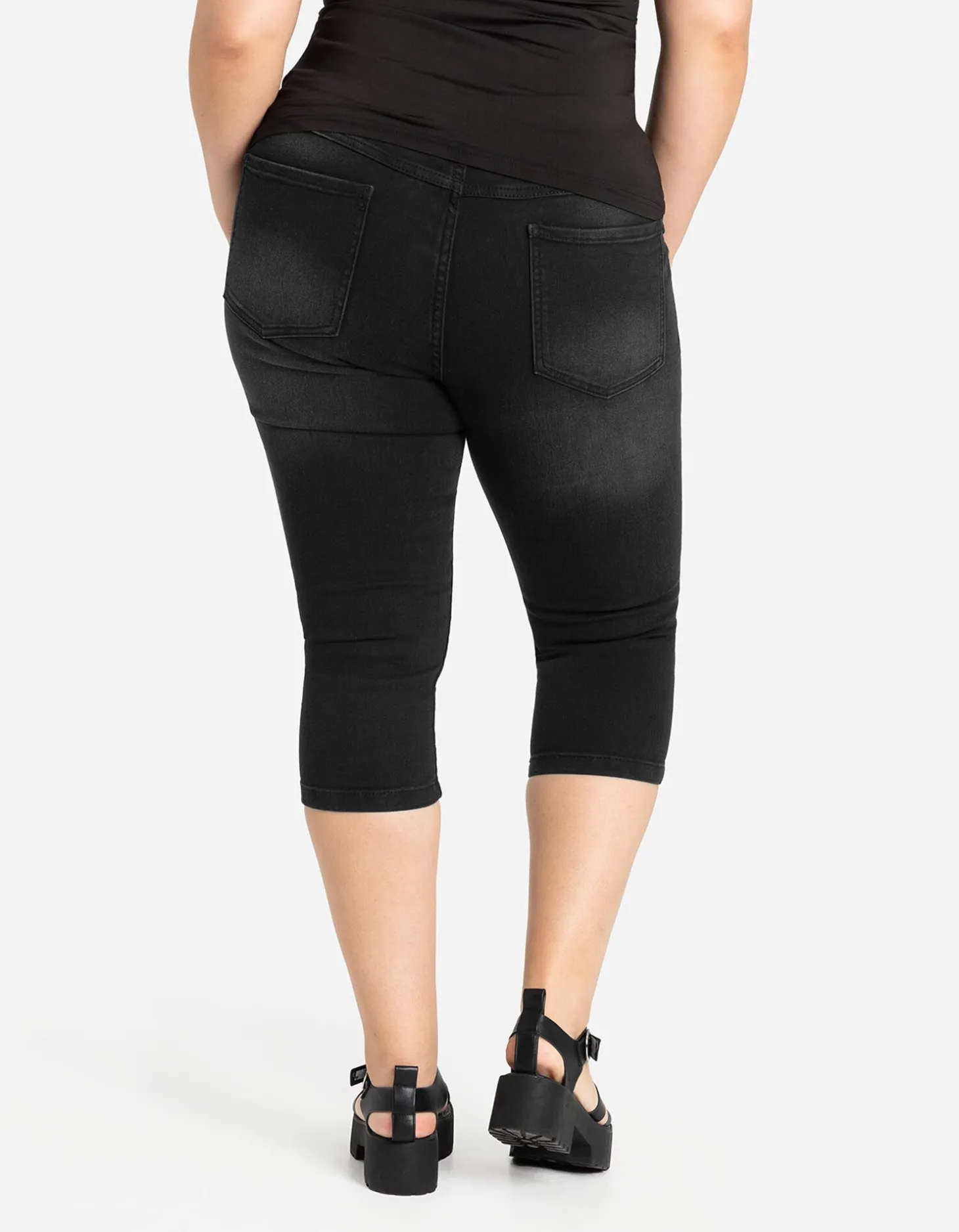 Capribroek - Met stretch - zwart